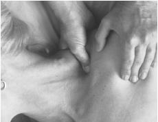 Shiatsu, or acupressure, resembles acupuncture in its use of the basic concepts of ki, the vital energy that flows throughout the body, and the meridians, or 12 major pathways that channel ki to the various organs of the body. The shiatsu practitioner seeks out the meridians in the client's body through finger pressure, and stimulates points along the meridians, releasing energy that rebalances the body's energy level.  (Photo Researchers, Inc. Reproduced by permission.)